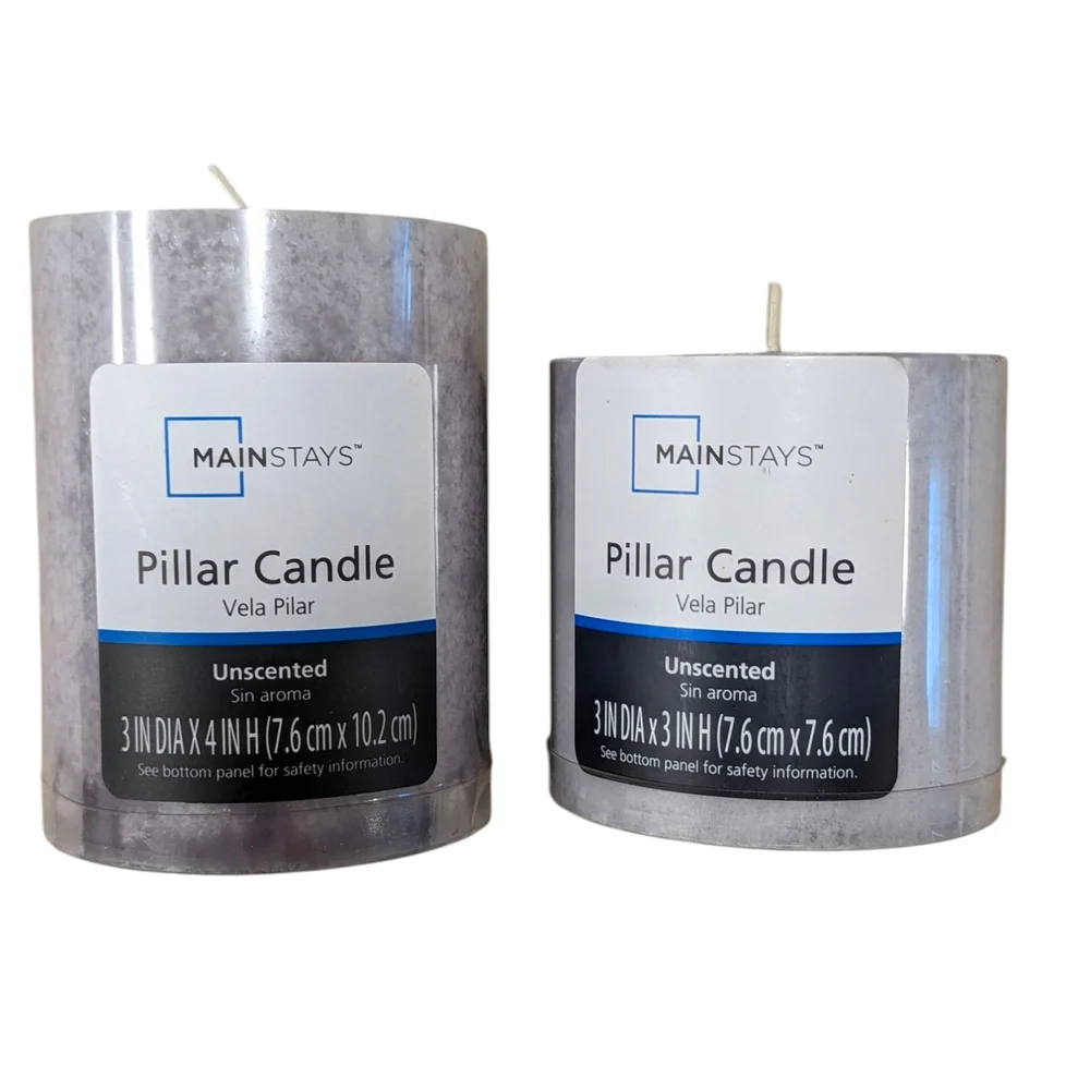 Vintage Restoration Hardware Hammered Bronze Pillar Candle Holders & Candles - Picture 11 of 11